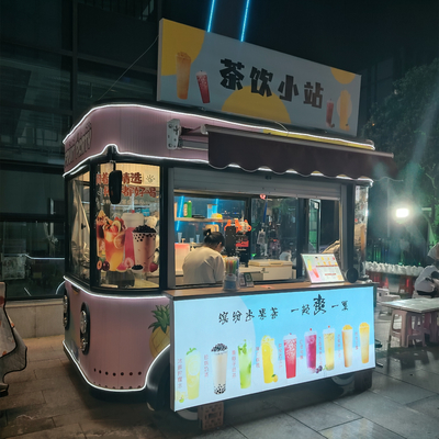 3.0kw Elektrisch mobiel Fast Food Snack Beverage IJs Cream Catering Trailer Truck Kiosk Cart