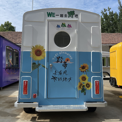 Multifunctionele elektrische mobiele bestelwagen Fastfood Snack Catering Drinks Koffie Truck Trailer Cart