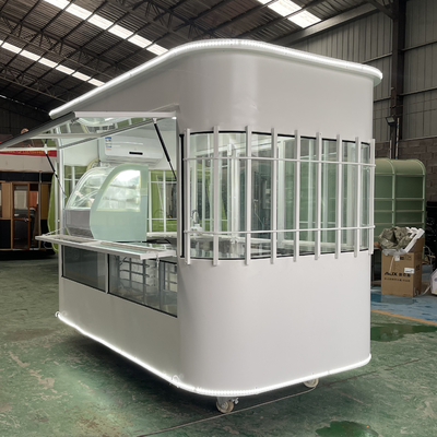 2023 Mobiele koffie melk thee soja melk vers sap groenten fruit salade auto trolley