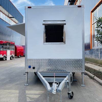 Multifunctionele mobiele vierkante stijl Fast Food Snack Alcoholische dranken IJs Trailer