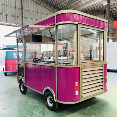 Elektrische mobiele gebakken kip combo cola drank truck door ijs melk thee voedsel