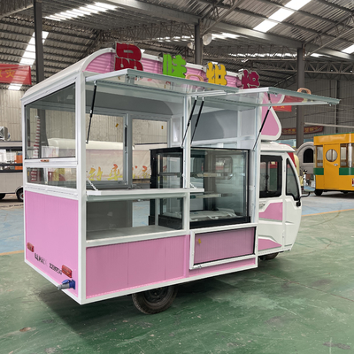 110v/220v Spanningsboerderijen Multifunctioneel Mobiele Elektrische Fast Food Snack Driewieler Pedicab