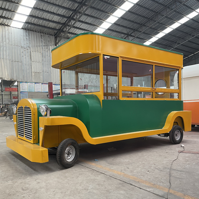 Op maat gemaakte elektrische mobiele straat Fast Food Snack Catering Van Truck Trailer Kiosk