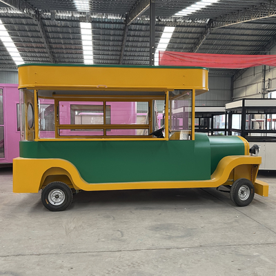 Op maat gemaakte elektrische mobiele straat Fast Food Snack Catering Van Truck Trailer Kiosk