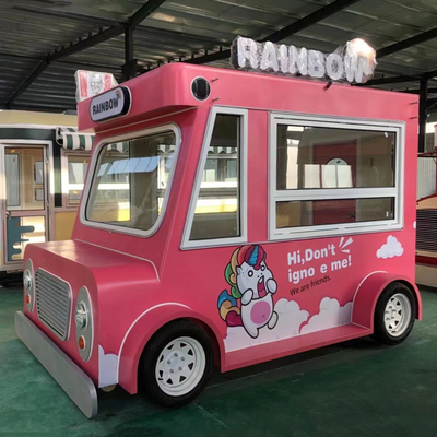 Elektrische mobiele foodtruck voor koelde dranken ijs en voedseldistributie