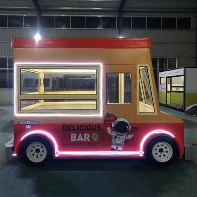 Elektrische mobiele foodtruck voor koelde dranken ijs en voedseldistributie