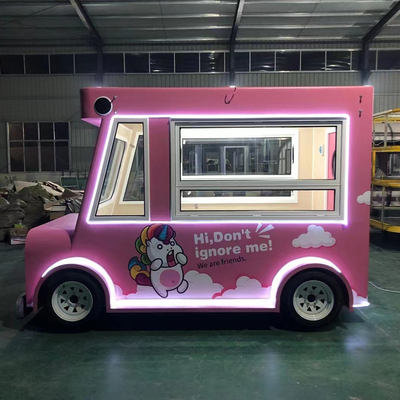 Elektrische mobiele foodtruck voor koelde dranken ijs en voedseldistributie