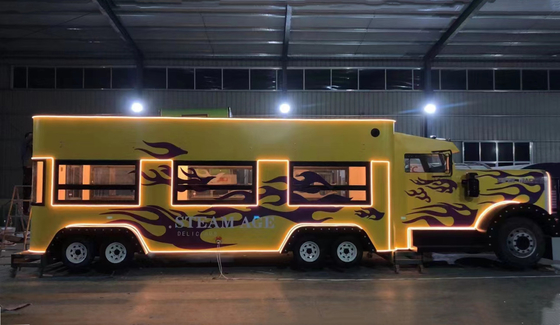 Fastfood Snack Drank Koffie Melk Thee Restaurant Catering Van Truck Trailer Cart