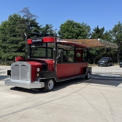 Elektrische mobiele foodtruck voor koude dranken Fruitsap Bier Melk Thee Koffie en snacks