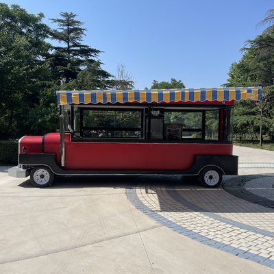 Elektrische mobiele foodtruck voor koude dranken Fruitsap Bier Melk Thee Koffie en snacks