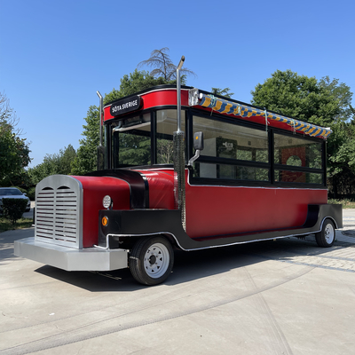 Elektrische mobiele foodtruck voor koude dranken Fruitsap Bier Melk Thee Koffie en snacks