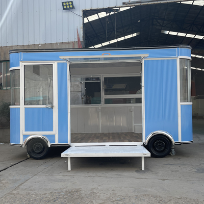 Elektrische mobiele goederen Dagelijkse benodigdheden Kleinhandel Winkel Voedsel Snack Truck Trailer Cart