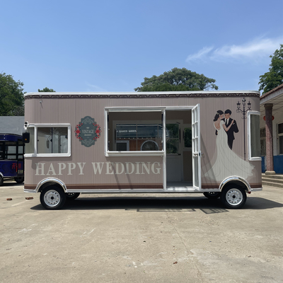 Elektrische mobiele trouwfoto Commodity and Retail Shop Food Snack Trailer Boutique Cart