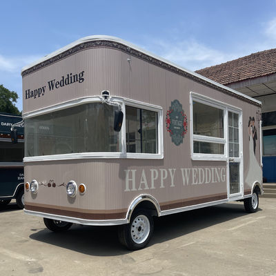 Elektrische mobiele trouwfoto Commodity and Retail Shop Food Snack Trailer Boutique Cart