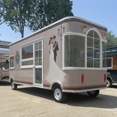 Elektrische mobiele trouwfoto Commodity and Retail Shop Food Snack Trailer Boutique Cart