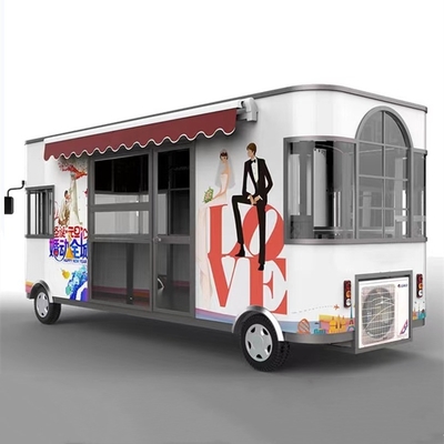 Elektrische mobiele trouwfoto Commodity and Retail Shop Food Snack Trailer Boutique Cart