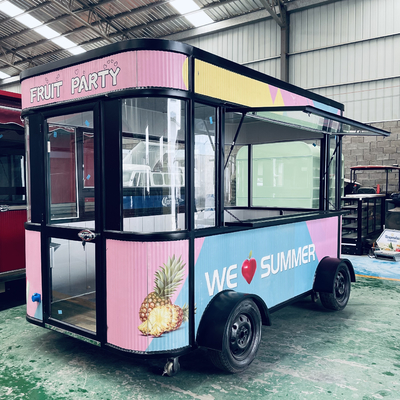 Cateringtrailer op basis van bloem voor de verkoop van snacks en ijs