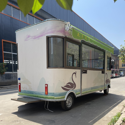Elektrisch mobiele goederenhandel Bloemen planten Bonsai winkel Truck trailer voor wijnhuis
