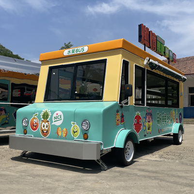 Op batterijen aangedreven, multifunctionele cateringtruck voor snoep, fruit, noten en groenten