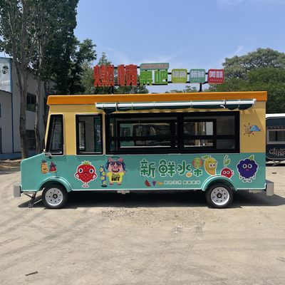 Op batterijen aangedreven, multifunctionele cateringtruck voor snoep, fruit, noten en groenten