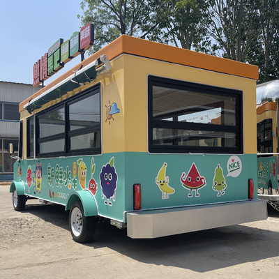 Op batterijen aangedreven, multifunctionele cateringtruck voor snoep, fruit, noten en groenten