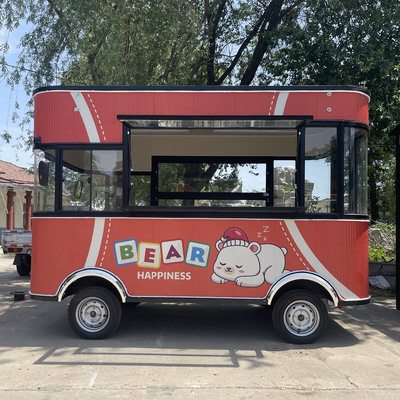 Handmatige vaardigheden Mobiele gebakken kip Combo Cola Dranken Voedsel Snack Truck Boutique Cart