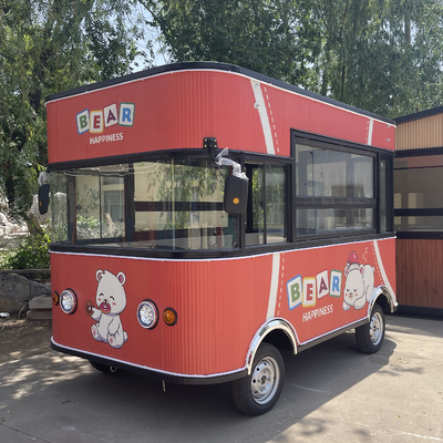 Handmatige vaardigheden Mobiele gebakken kip Combo Cola Dranken Voedsel Snack Truck Boutique Cart