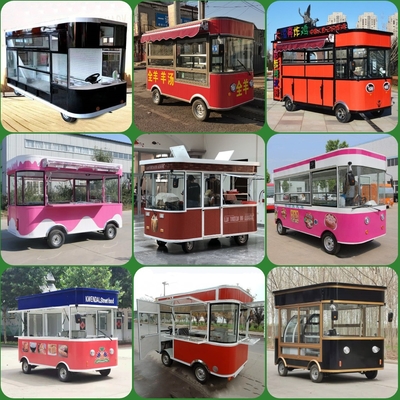 Handmatige vaardigheden Mobiele gebakken kip Combo Cola Dranken Voedsel Snack Truck Boutique Cart