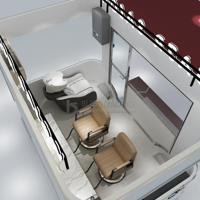 Elektrische mobiele kapsalon kapper winkel stijl ontwerp van truck trailer wagen voor 2023
