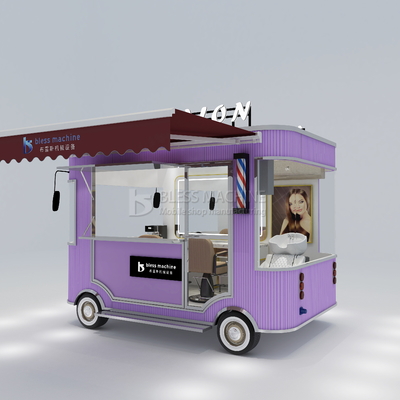 Elektrisch mobiele kapsalon kapper winkel stijl ontwerp van truck trailer kar voor boerderijen