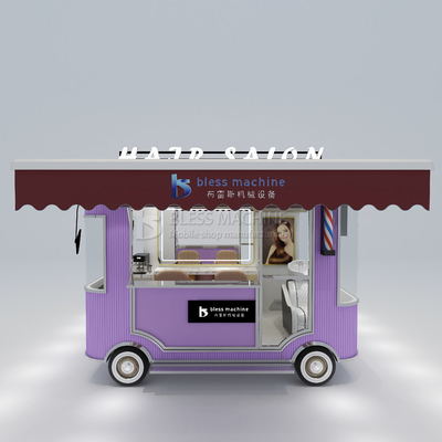 Elektrisch mobiele kapsalon kapper winkel stijl ontwerp van truck trailer kar voor boerderijen