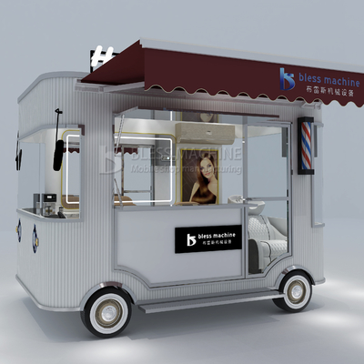 Elektrische mobiele kapsalon kapper winkel stijl design van truck trailer cart 2023 outlet