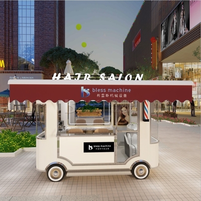 Elektrische mobiele kapsalon kapper winkel stijl design van truck trailer cart 2023 outlet