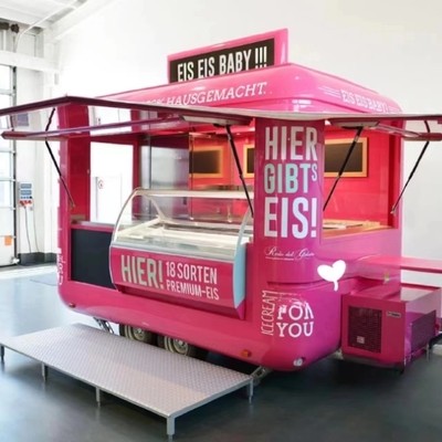 Hotdog Cart IJsserijs Bierbar en frisdranken Mobiele voedseltruck 600 kg tot 1400 kg