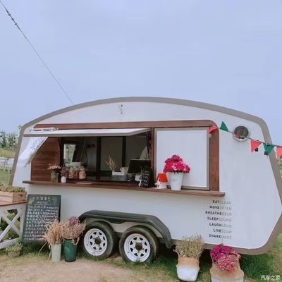 Hotdog Cart IJsserijs Bierbar en frisdranken Mobiele voedseltruck 600 kg tot 1400 kg