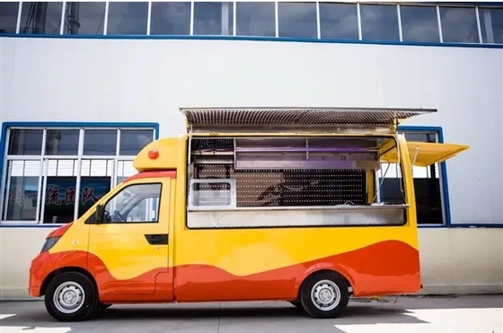 Kleine Hot Dog Pizza Food Cart met aangepast ontwerp en 40 km per uur Machinery