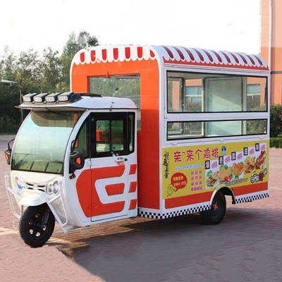 Multifunctionele mobiele elektrische fastfood snack driewieler pedikaat driewieler outlet 2023