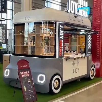 2023 Elektrische mobiele goederen Grocery Handwerk Artware Shop Van Truck Trailer Cart voor hotels