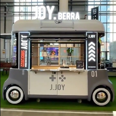 2023 Elektrische mobiele goederen Grocery Handwerk Artware Shop Van Truck Trailer Cart voor hotels