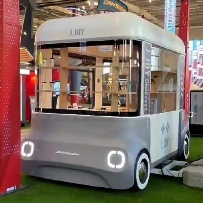 2023 Elektrische mobiele goederen Grocery Handwerk Artware Shop Van Truck Trailer Cart voor hotels