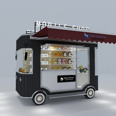 2023 Elektrische mobiele goederen Grocery Handwerk Artware Shop Van Truck Trailer Cart voor hotels
