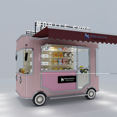 2023 Elektrische mobiele goederen Grocery Handwerk Artware Shop Van Truck Trailer Cart voor hotels