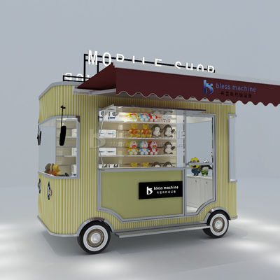 Boerderijen Elektrisch Mobiele Commodity Grocery Handwerk Artware Shop Van Truck Trailer Cart