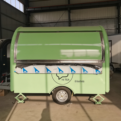 Mobiele koffie melk thee fastfood snack sleepwagen voor zuivelproducten betaalbaar
