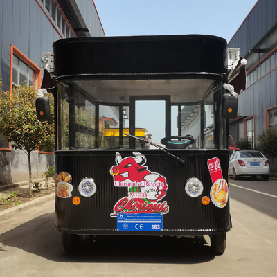 Commerciële horeca Elektrische mobiele gebakken kip combo cart voor snacks en dranken