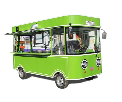 Outdoor fastfood karretjes Crepe food truck met snack mobiele keuken kookapparatuur