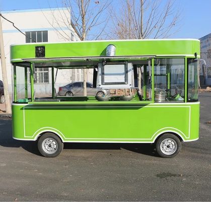 Outdoor fastfood karretjes Crepe food truck met snack mobiele keuken kookapparatuur