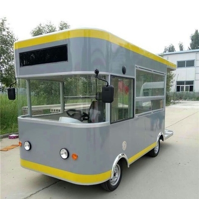 Externe aandrijving Motor Food Truck Van Keuken Vierkante stijl Elektrische ijswagen 4x2