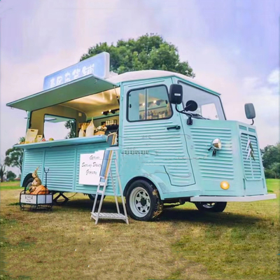 Gepersonaliseerde Citroën Bus Food Truck voor Street Coffee Burgers Fries en IJs