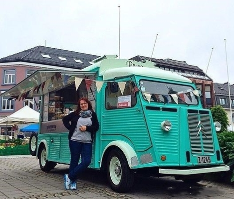 Voedseltrailer Vintage Mobile Verkoop van verschillende goederen Op maat gemaakte Citroen HY Van